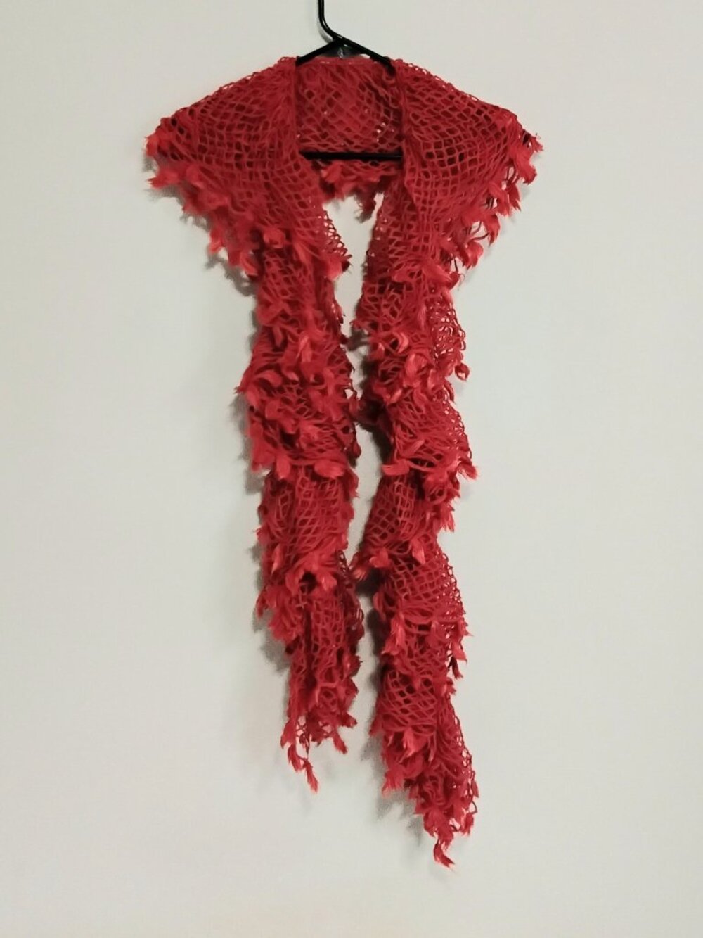 3/$25 Beautiful 72" Relaxed Red Stretchy Knit Scarf NWOT!!